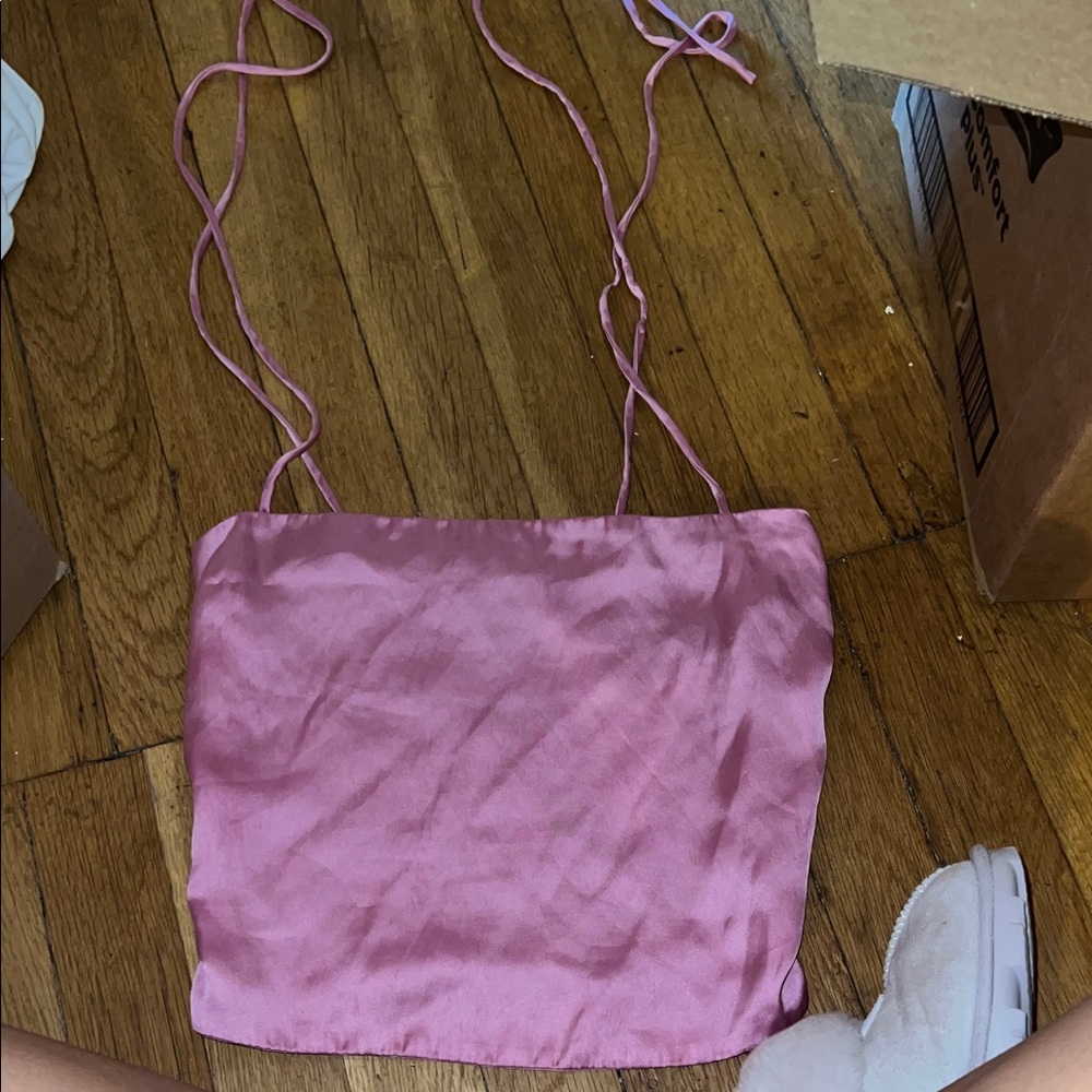 Urban Outfitters Pink Satin Women's Top